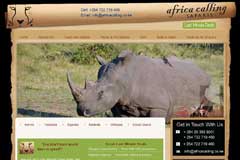 Tours Travel Website Design - Africa Calling Safaris