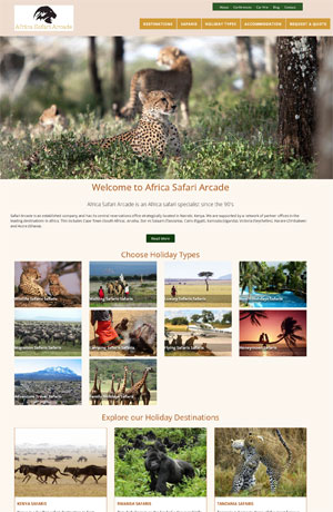 Travel Operator Website Design Company kenya