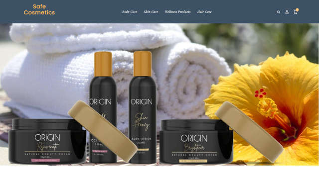 Cosmetics Website Design