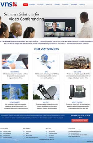 Telecom Website Design Company Kenya - VNS Africa